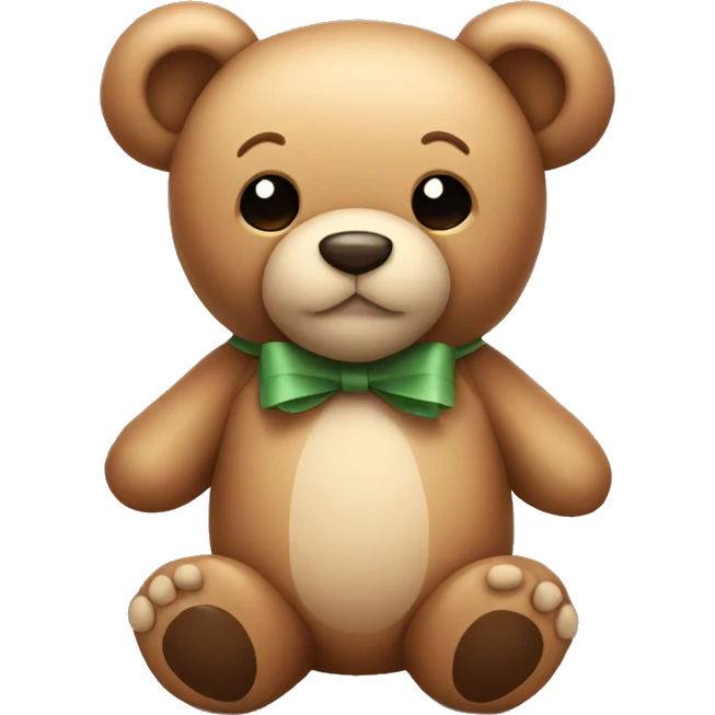 teddy bear with bow emoji
