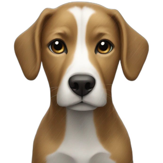 dog in rain emoji