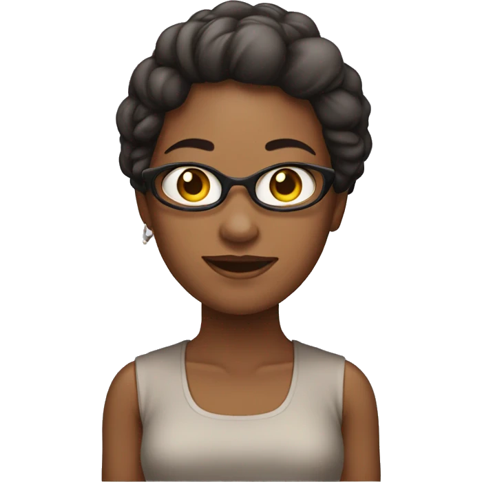 Mulher com cabeça de Barbara emoji