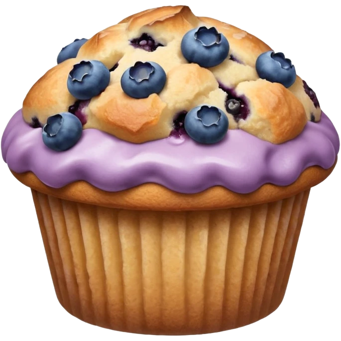 Blueberry muffin emoji
