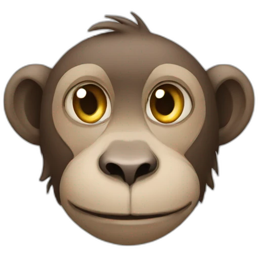 Monkey with cat emoji