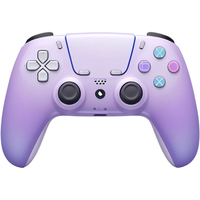 Ps5 pastel purple and white gradients controller  emoji