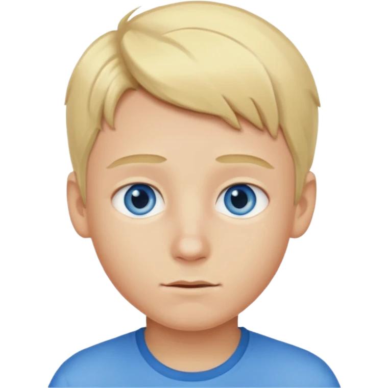 boy with blonde hair and blue eyes emoji