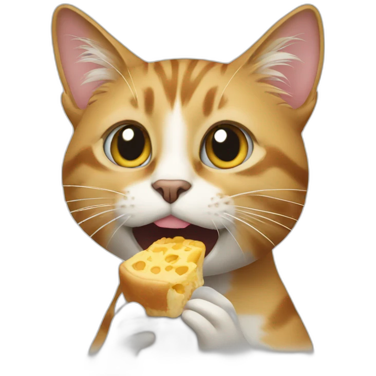 cat eating emoji