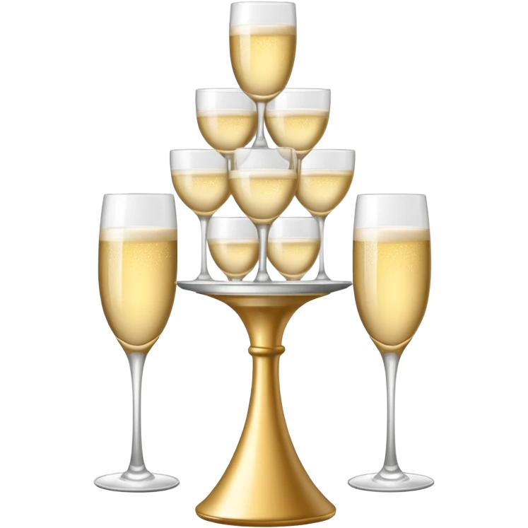 champagne tower emoji