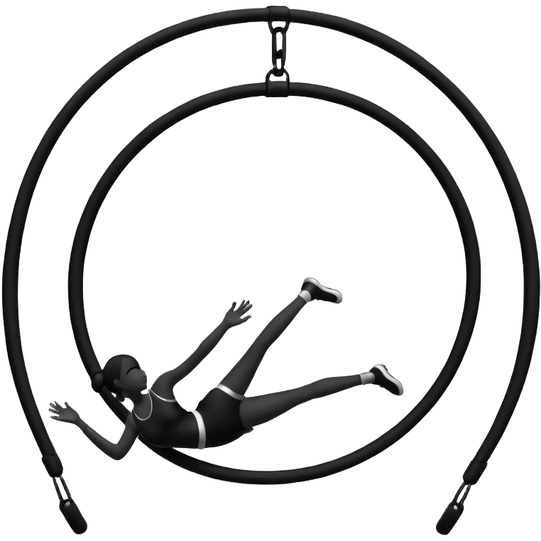 aerial hoops silhouette  emoji