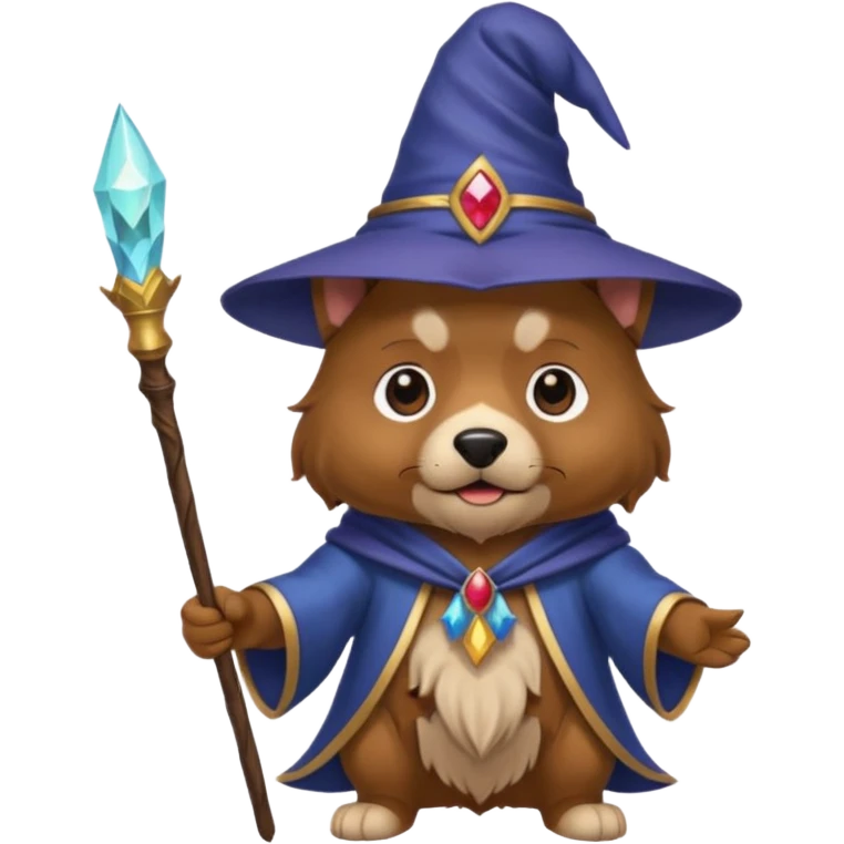 Dog wizard emoji