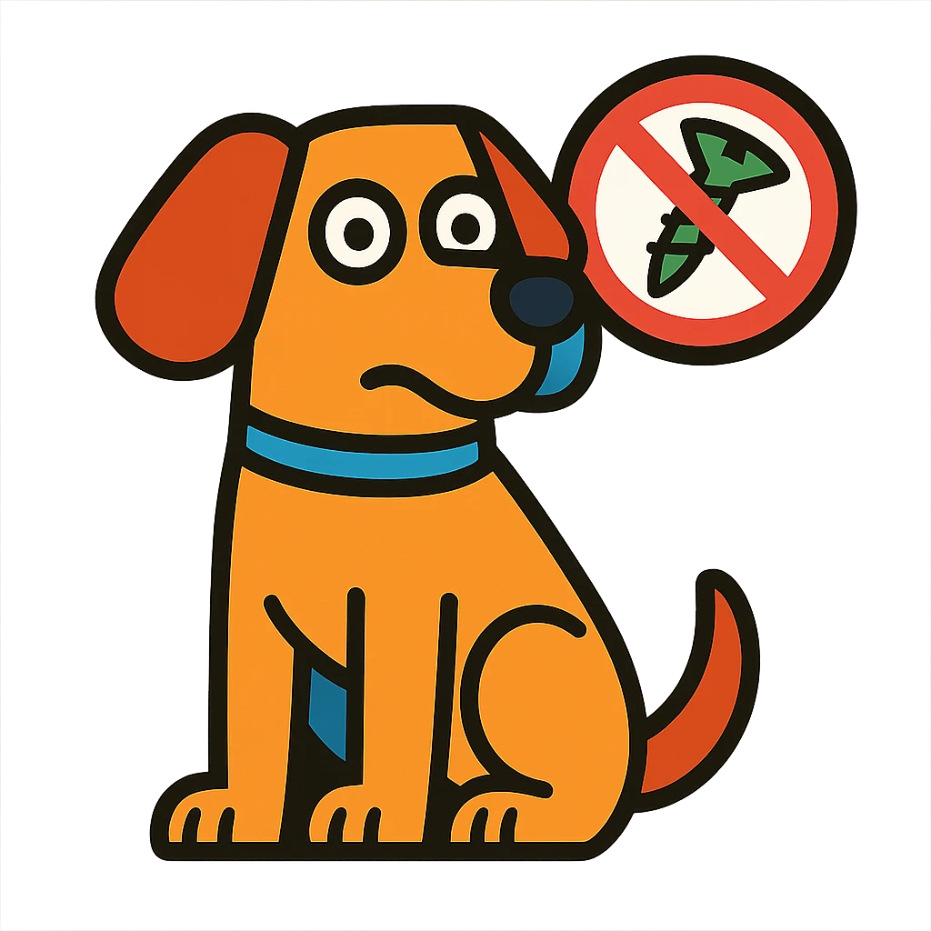 dog with a crossed-out screw symbol, literal interpretation of 'Don't screw the pooch' emoji
