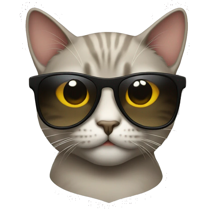 Cat with sunglasses emoji