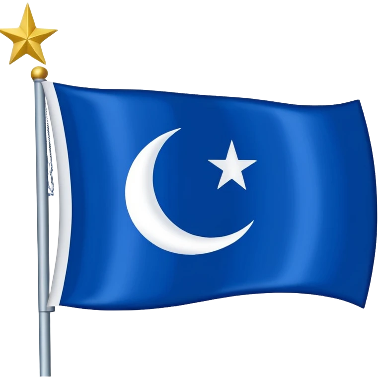 Göktürk bayrağı emoji