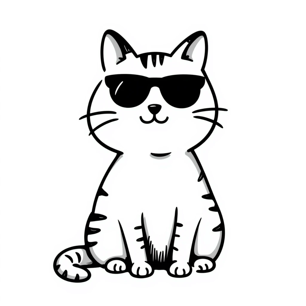 cat wearing sunglasses emoji