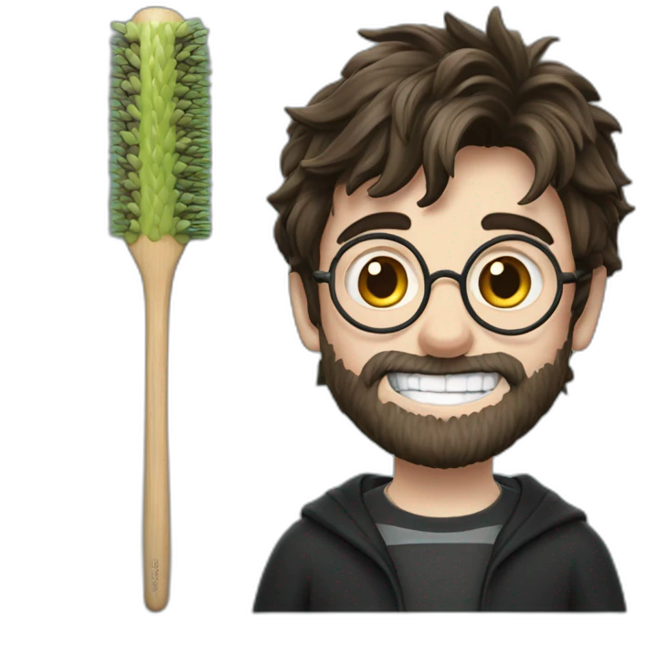 Harry Potter qui se brosse les dents emoji