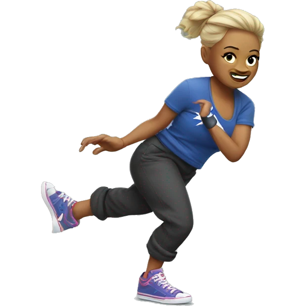Australian woman breakdancing emoji