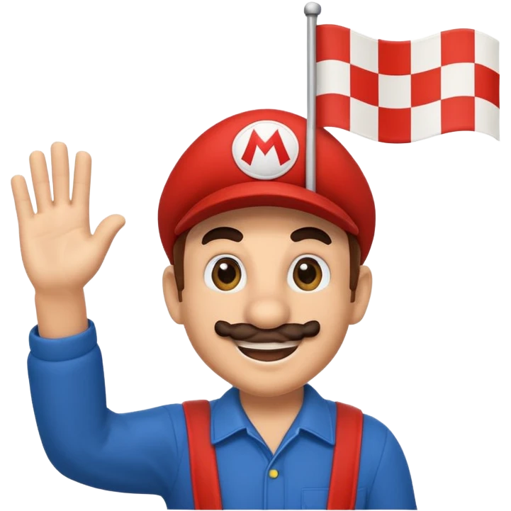 Mario flag emoji