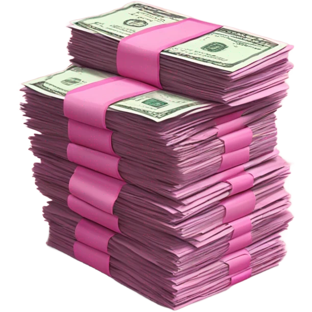 Pink money emoji