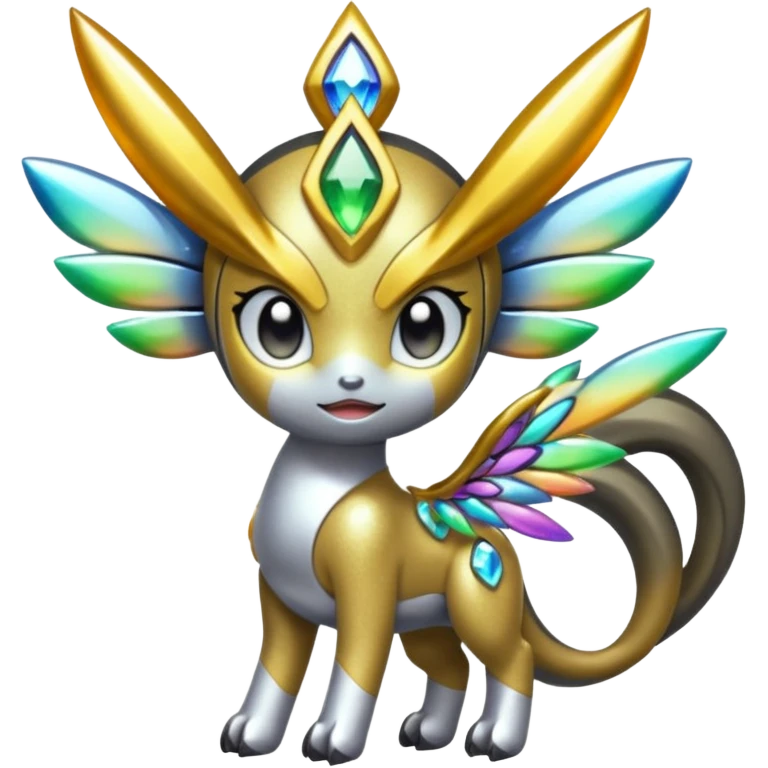 Shiny Colorful Sparkly Glittery Iridescent Alloy Soft Smooth Romantic Tough Cool Big Meloetta-Wargreymon-Pokémon-Digimon-Fakémon-fusion-hybrid-creature emoji