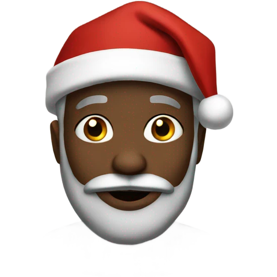 Black Santa emoji