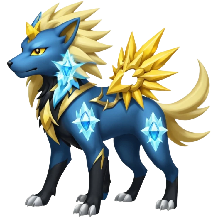 Luxray-Manectric-Solgaleo-fusion emoji