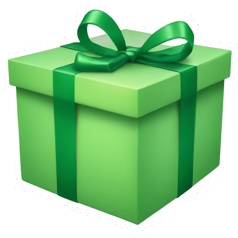 green gift box emoji