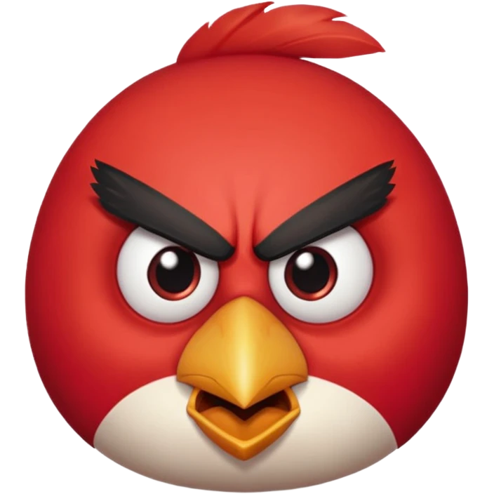 angry bird like in cartoon emoji
