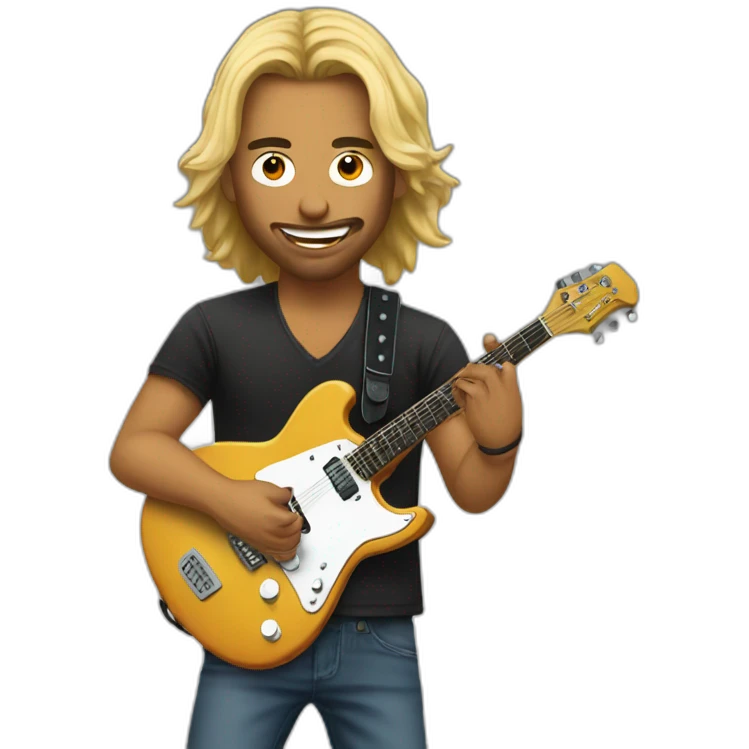 Guitarrista de rockab emoji