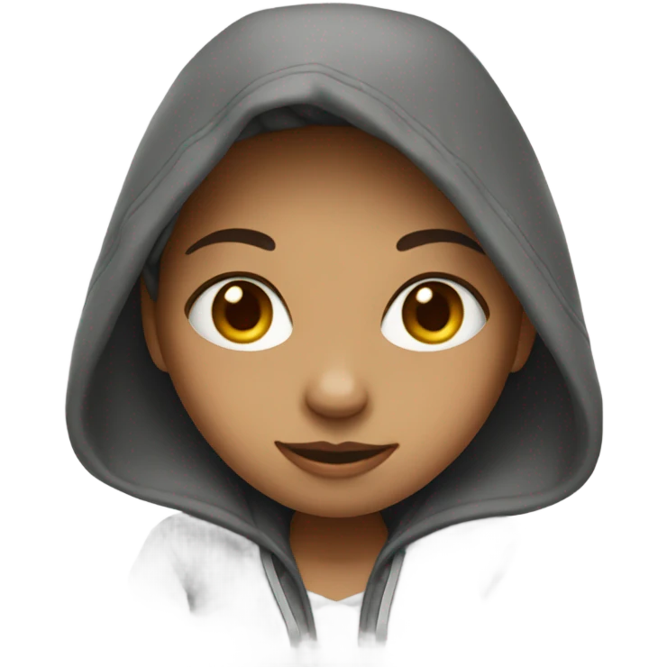 Girl with hoodie emoji