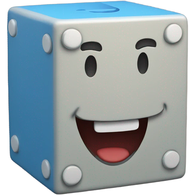 Ramsey Solutions Blue mario question block  emoji