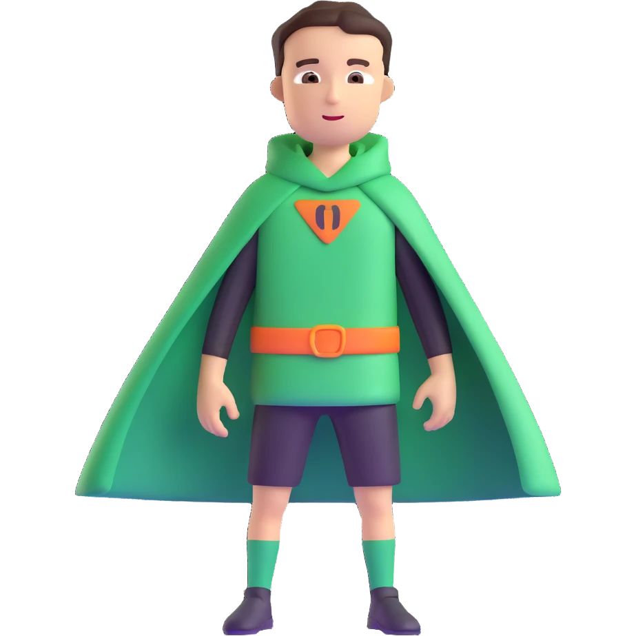 green sport cape emoji