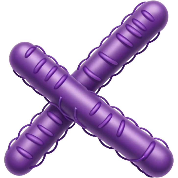 Multiple Lactobacillus bacteria emojis, thick rod shape, purple, soft fibrous texture, clean ingredient icon style
 emoji