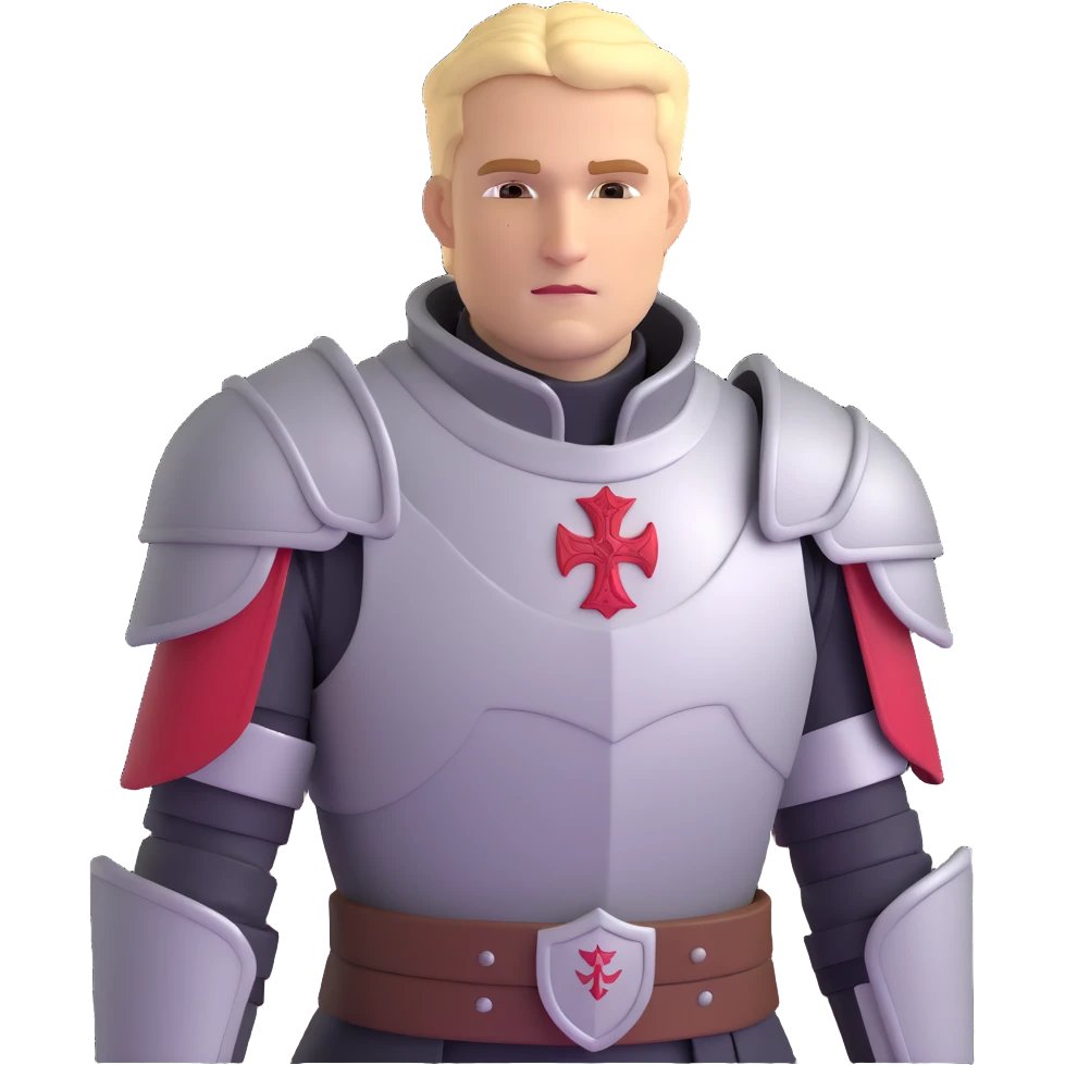 Commander Cullen from Dragon Age Inquisition with templar armor emoji