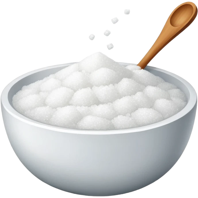 white sugar in bowl emoji