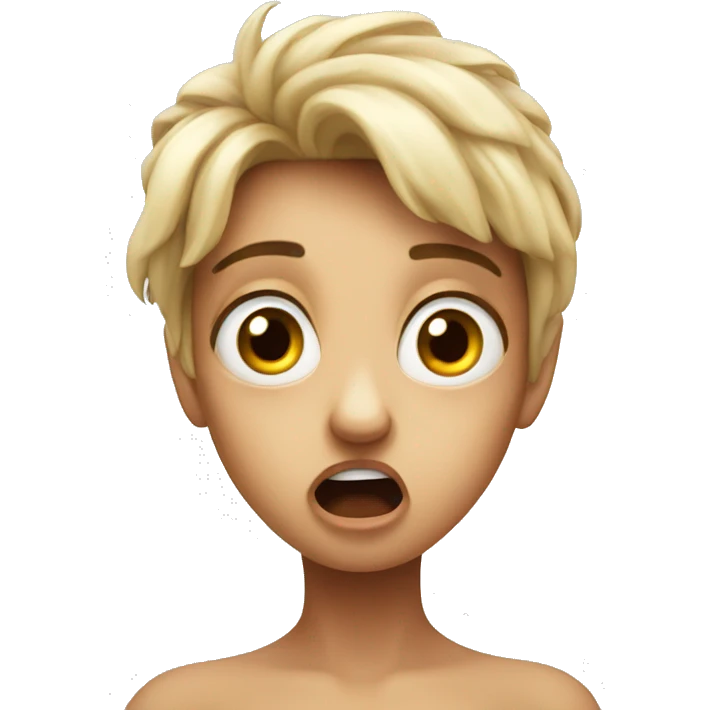 Shocked fae with big eyes emoji