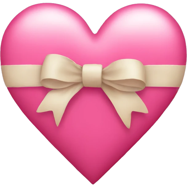 Heart bow emoji