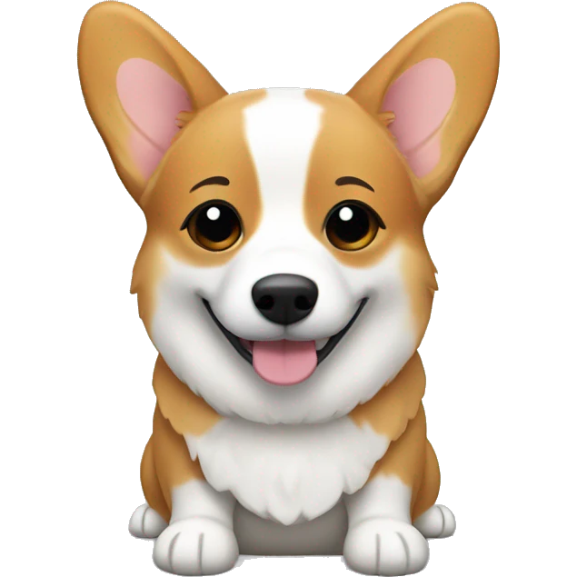 Corgi with Grey cosy emoji