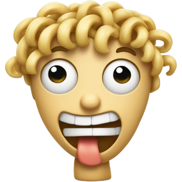 Noodle with face  emoji
