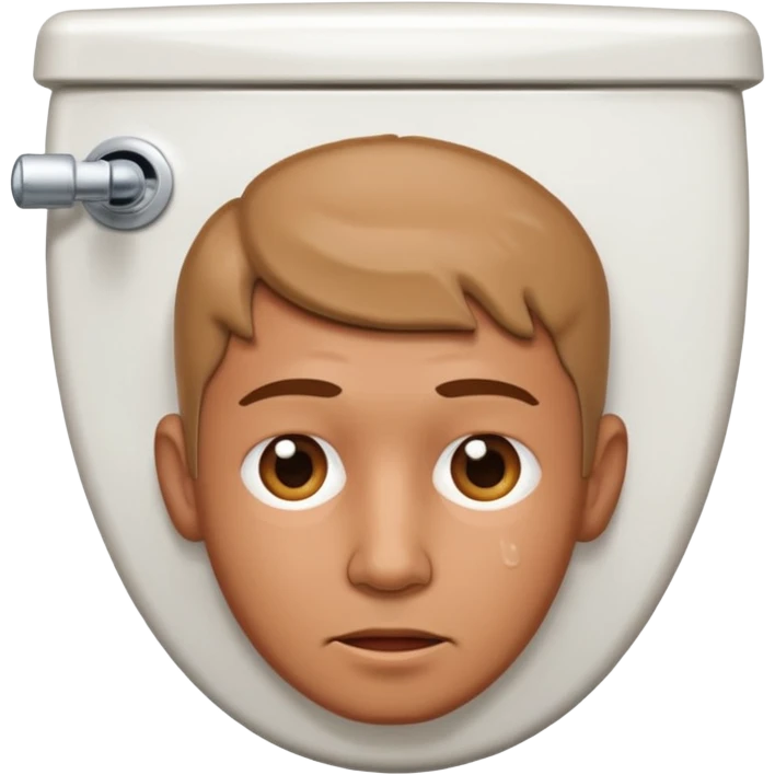 Man Head in toilet  emoji