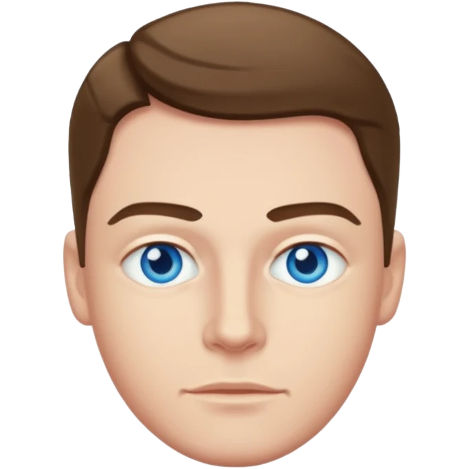 Julian Garner with blue eyes emoji