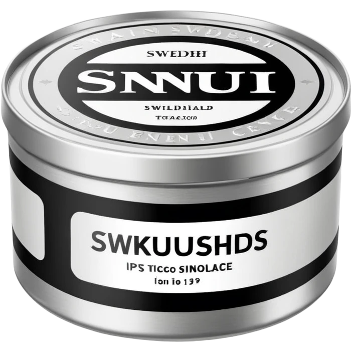 Create me SNUS with every single detail emoji