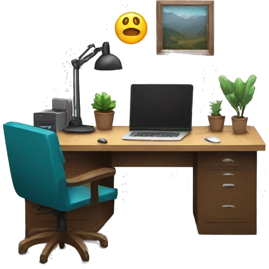 web developers desk emoji