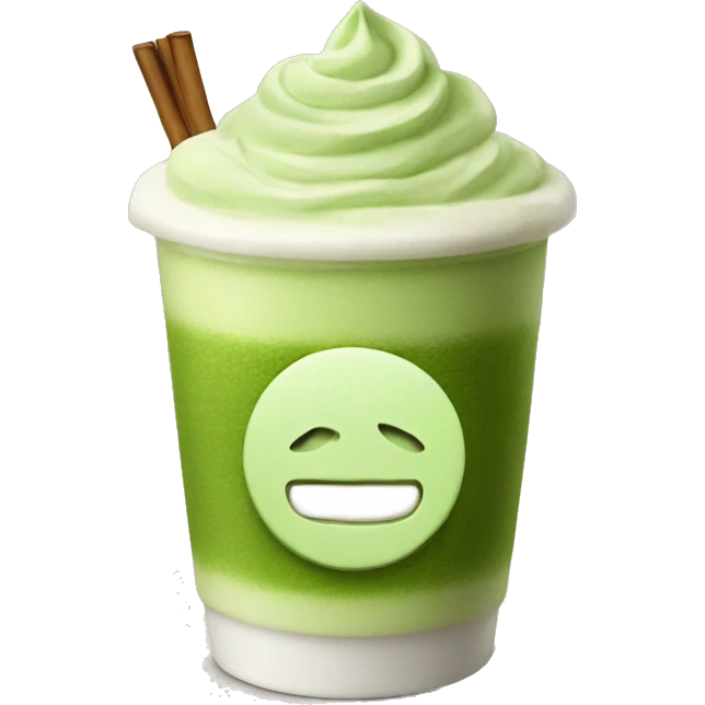 pretty matcha latte emoji