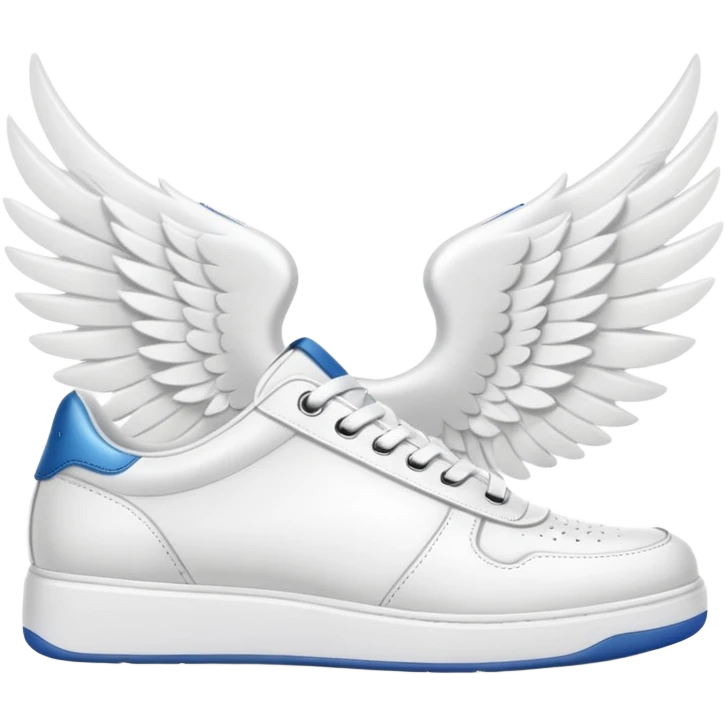 white sneakers with white wings emoji