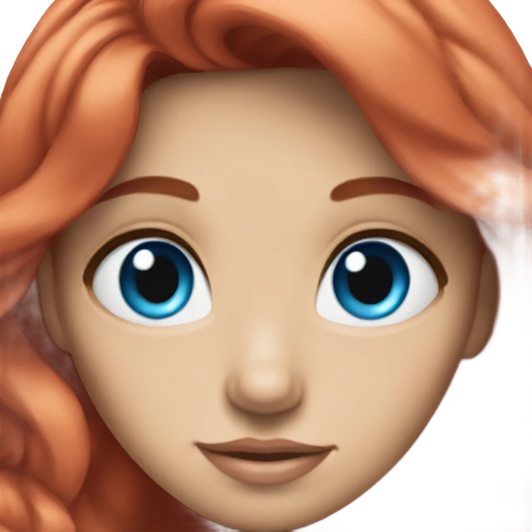 ariel with blue eye emoji