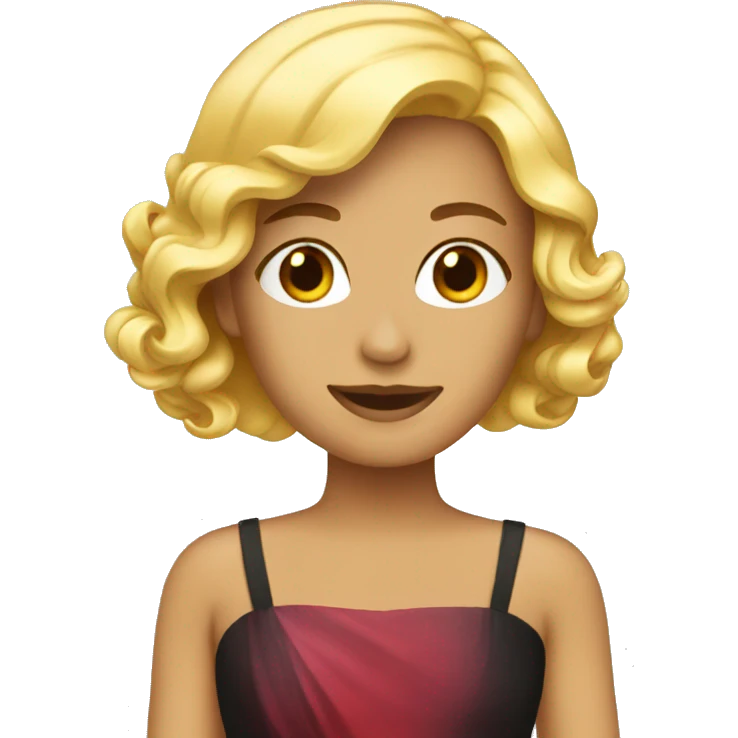 Red carpet dress  emoji