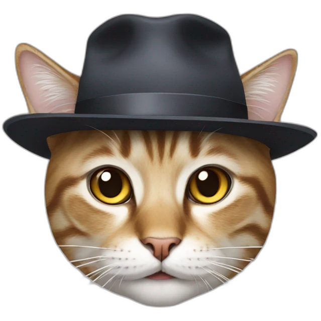 Cat with hat emoji