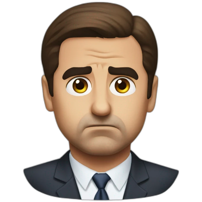Michael Scott angry emoji