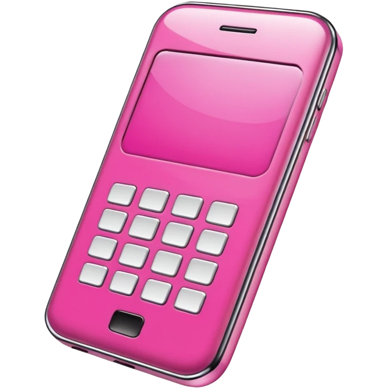 Pink Cell phone emoji