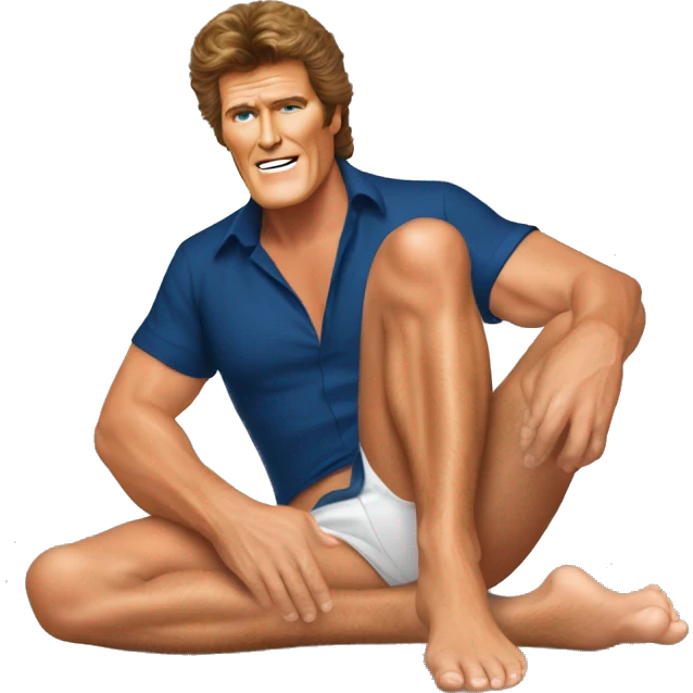 David hasselhoff barefoot  emoji