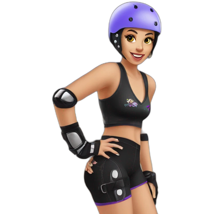 roller derby girl emoji