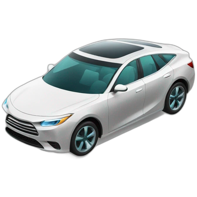 futuristic sedan car emoji