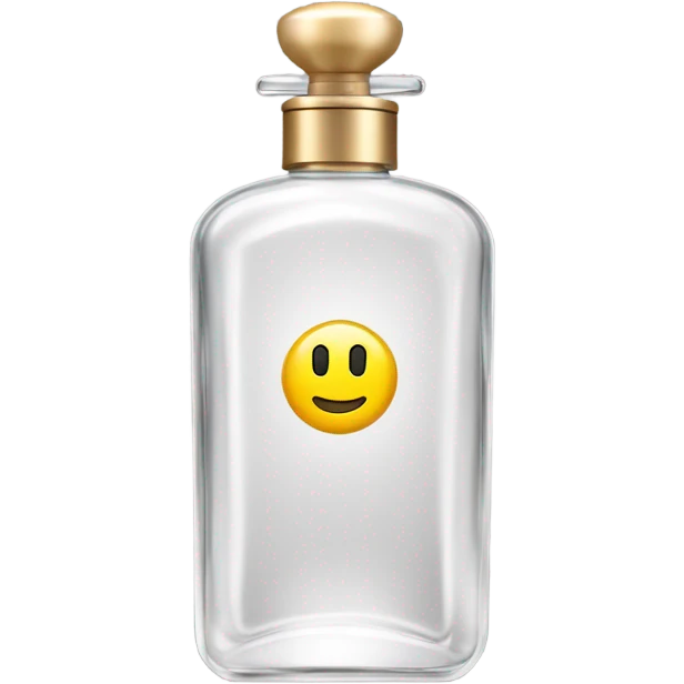 smiling perfume with black cap emoji